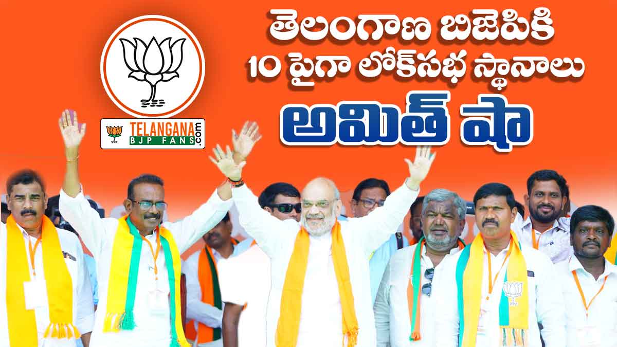 తెలంగాణ బిజెపికి 10 పైగా లోక్సభ స్థానాలు: అమిత్ షా 5 తెలంగాణ బిజెపికి 10 పైగా లోక్సభ స్థానాలు: అమిత్ షా