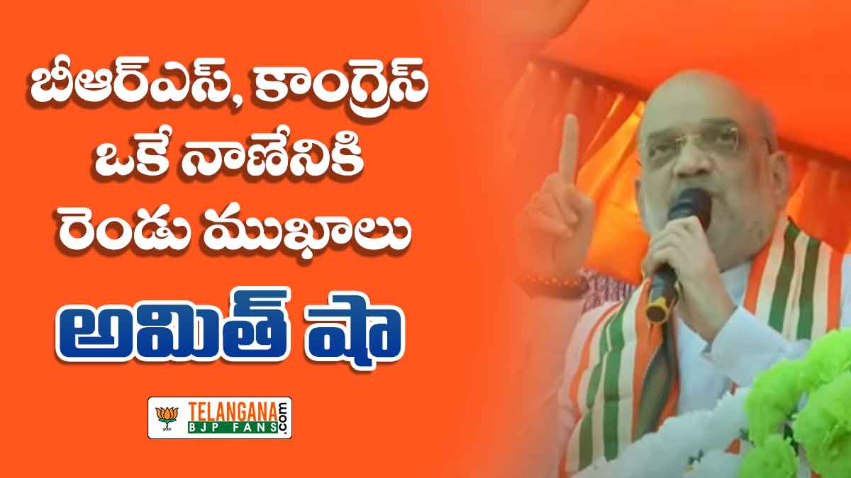 బీఆర్ఎస్, కాంగ్రెస్ ఒకే నాణేనికి రెండు ముఖాలు - అమిత్ షా 6 బీఆర్ఎస్, కాంగ్రెస్ ఒకే నాణేనికి రెండు ముఖాలు – అమిత్ షా